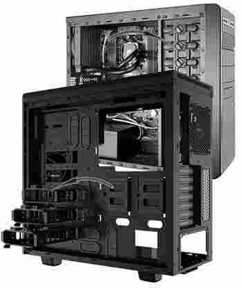 An advanced Desktop PC case with HDD racks